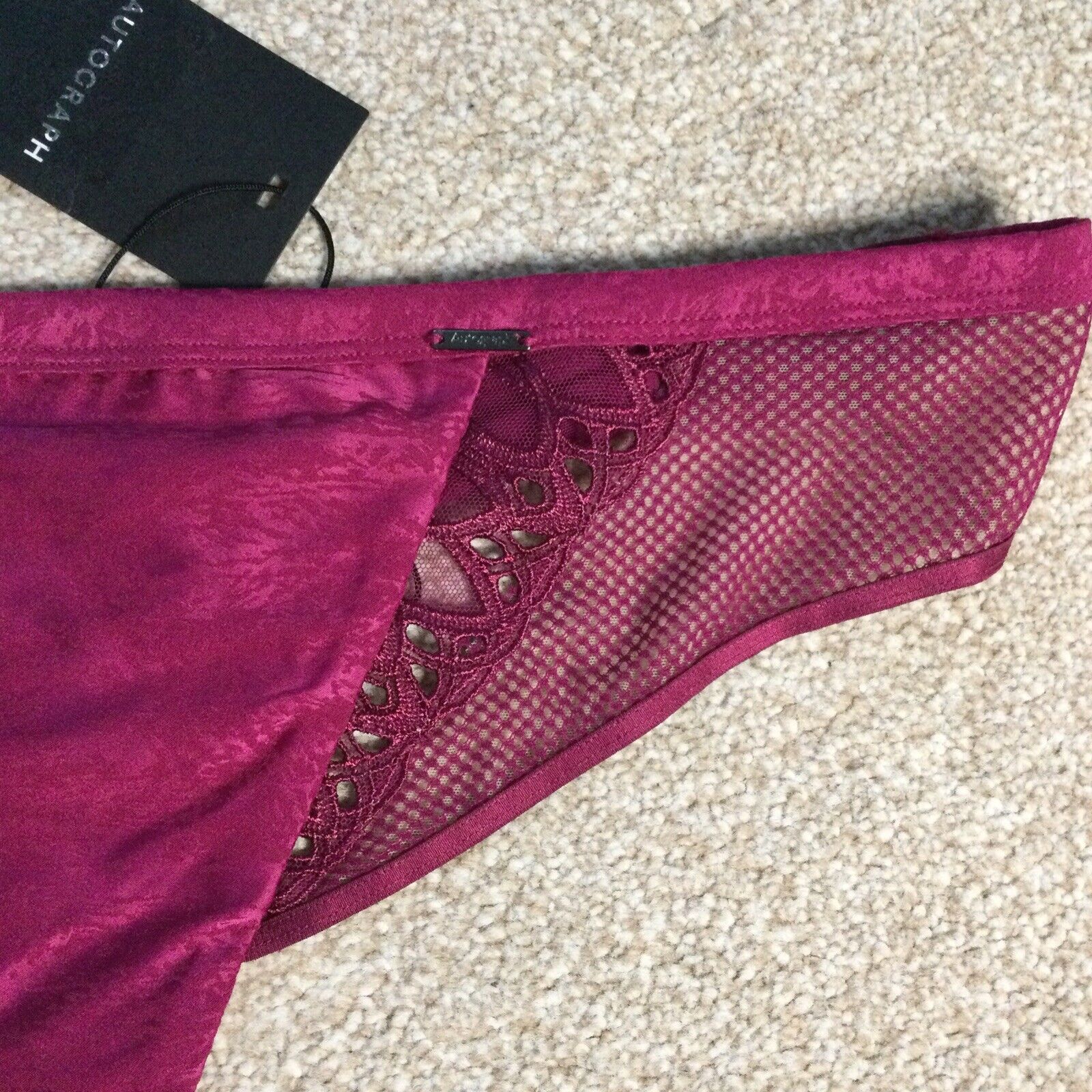 Swiss Designed Embroidery Thong Knicker