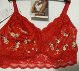 Garden Floral Lace Non Wired Bralette Bra Set