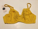 Cotton & Lace Non Padded Plunge Bra Set