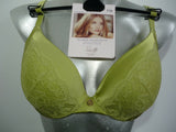 Soft Silk and Lace Padded Underwired Dive Bra