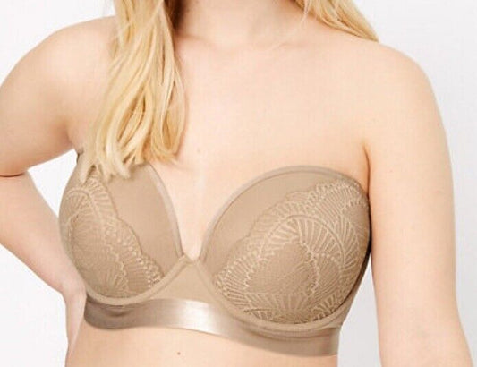 UNDERWIRED, Padded Strapless  Wear PUSH UP PLUNGE BRA SET