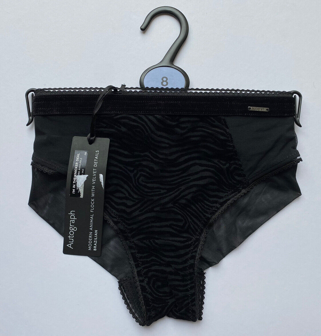 Animal Print Velvet Brief