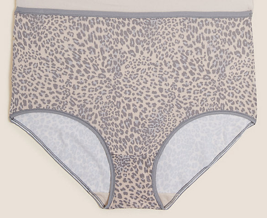 No VPL Animal Print Full Brief