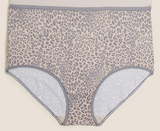 No VPL Animal Print Full Brief