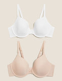 2pk Underwired Plunge T-Shirt Bras