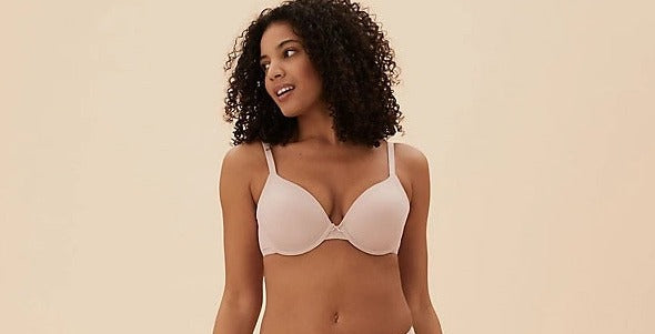 Underwired Plunge T-Shirt Bra Set