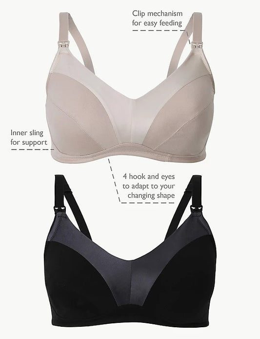 2pk Full Cup Nursing Bras