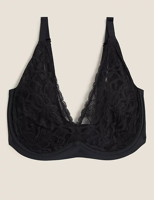 Wild Blooms Non-Padded Plunge Bra