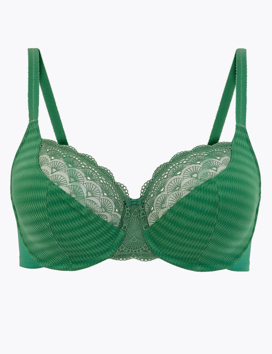 Embroidered Full Cup  Non-Padded Balcony Bra