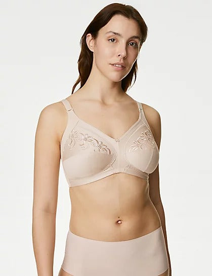 Total Support Embroidered Full Cup Bra