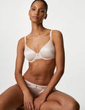 Silk & Lace Padded Plunge Bra