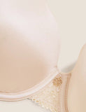 Silk & Lace Padded Plunge Bra