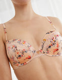 Silk Ditsy Rose Full Cup Balcony Bra