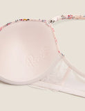 Silk Ditsy Rose Full Cup Balcony Bra