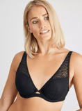 Lace Underwired Plunge Bra