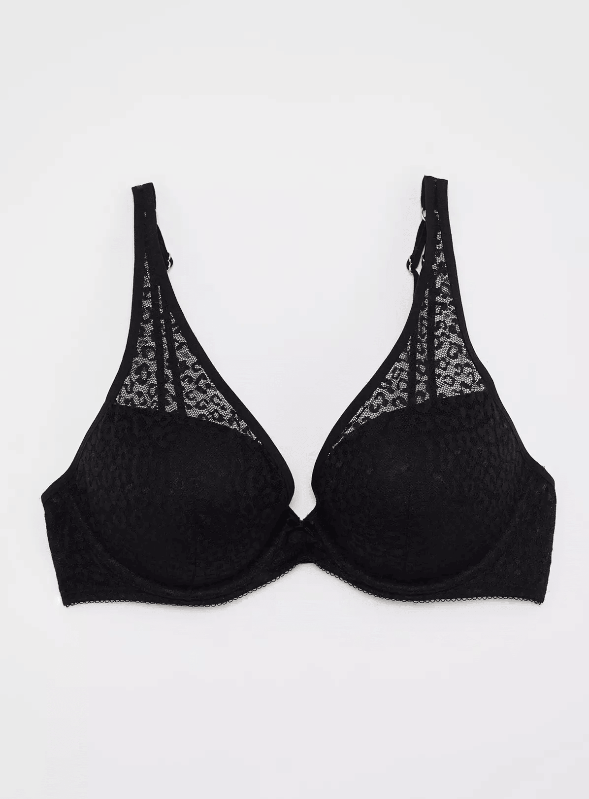 Lace Underwired Plunge Bra