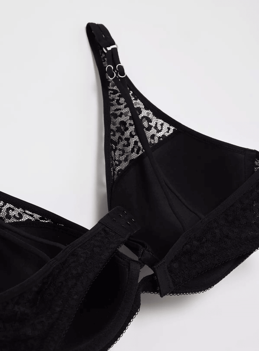 Lace Underwired Plunge Bra