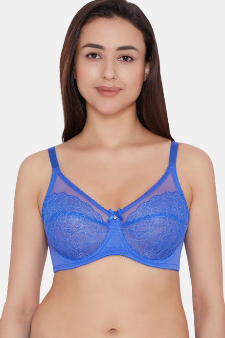 Single Layered Wired Full Coverage Lace Bra